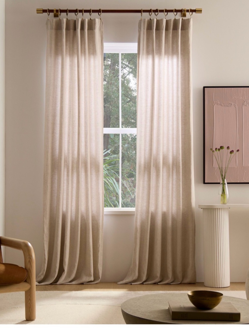 WEST ELM FLAX LINEN CURTAINS